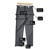 UNITED ARROWS 新品 W/PU SAXONY スリムパンツ 定価18700円 サキソニーウールスラックス パンツ グレー レディース ユナイテッドアローズ【中古】6-1004T∞