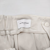 UNITED ARROWS UWSC ハイウエスト タックパンツ WHITE サイズ38 定価17600円 パンツ ホワイト レディース ユナイテッドアローズ【中古】6-0721M♪