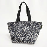 Herve Chapelier 1028F ナイロン舟型ショルダーML パンサー ブラン 定価30580円 トートバッグ ベージュ ブラック レディース エルベ・シャプリエ【中古】6-0826G∞