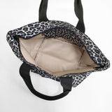 Herve Chapelier 1028F ナイロン舟型ショルダーML パンサー ブラン 定価30580円 トートバッグ ベージュ ブラック レディース エルベ・シャプリエ【中古】6-0826G∞