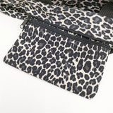 Herve Chapelier 1028F ナイロン舟型ショルダーML パンサー ブラン 定価30580円 トートバッグ ベージュ ブラック レディース エルベ・シャプリエ【中古】6-0826G∞