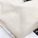 Herve Chapelier 1028F ナイロン舟型ショルダーML パンサー ブラン 定価30580円 トートバッグ ベージュ ブラック レディース エルベ・シャプリエ【中古】6-0826G∞