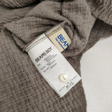 BEAMS BOY ジャガードフリルギャザーショートスリーブ 定価8580円 ブラウス シャツ 25SS ライトグレー レディース ビームスボーイ【中古】6-0505M♪