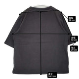 Gauze# クルーネック 無地 コットン100％ 日本製 半袖Ｔシャツ カットソー ブラック レディース ガーゼ【中古】6-0609S△