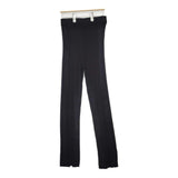 BEAMS HEART 未使用品 シアーリブニットパンツ レーヨンナイロン パンツ ブラック レディース ビームスハート【中古】6-0526M♪