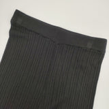 BEAMS HEART 未使用品 シアーリブニットパンツ レーヨンナイロン パンツ ブラック レディース ビームスハート【中古】6-0526M♪