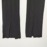 BEAMS HEART 未使用品 シアーリブニットパンツ レーヨンナイロン パンツ ブラック レディース ビームスハート【中古】6-0526M♪