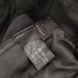 NOBLE ファジーリネンロングサスペンダー2wayパンツ サイズ38 定価17600円 ワイド パンツ 25SS ブラック レディース ノーブル【中古】6-0509M♪