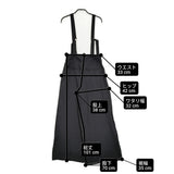 NOBLE ファジーリネンロングサスペンダー2wayパンツ サイズ38 定価17600円 ワイド パンツ 25SS ブラック レディース ノーブル【中古】6-0509M♪