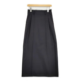 adam et Rope カットオフディティールスカート サイズ36 定価17930円 ロングスカート 25SS ブラック レディース アダムエロペ【中古】6-0603G♪
