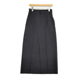 adam et Rope カットオフディティールスカート サイズ36 定価17930円 ロングスカート 25SS ブラック レディース アダムエロペ【中古】6-0603G♪