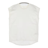 IENA ラウンドテールプルオーバー定価9900円 ノースリーブ フレンチスリーブ カットソー 25SS ホワイト レディース イエナ【中古】6-0509S♪