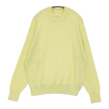 EDIFICE E. シルク/ウール/カシミヤミックスモックネックニット L 定価35200円 セーター ニット 25AW イエロー メンズ エディフィス【中古】6-0925T♪