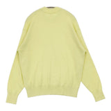 EDIFICE E. シルク/ウール/カシミヤミックスモックネックニット L 定価35200円 セーター ニット 25AW イエロー メンズ エディフィス【中古】6-0925T♪