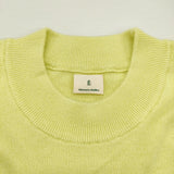 EDIFICE E. シルク/ウール/カシミヤミックスモックネックニット L 定価35200円 セーター ニット 25AW イエロー メンズ エディフィス【中古】6-0925T♪