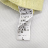 EDIFICE E. シルク/ウール/カシミヤミックスモックネックニット L 定価35200円 セーター ニット 25AW イエロー メンズ エディフィス【中古】6-0925T♪