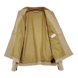 EDIFICE E.WOOL SILK NEP ブルゾン サイズ46 定価66000円 ウール混 ジャケット ブルゾン 25AW イエロー ベージュ メンズ エディフィス【中古】6-0925T♪