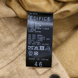 EDIFICE E.WOOL SILK NEP ブルゾン サイズ46 定価66000円 ウール混 ジャケット ブルゾン 25AW イエロー ベージュ メンズ エディフィス【中古】6-0925T♪