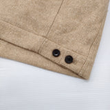 EDIFICE E.WOOL SILK NEP ブルゾン サイズ46 定価66000円 ウール混 ジャケット ブルゾン 25AW イエロー ベージュ メンズ エディフィス【中古】6-0925T♪