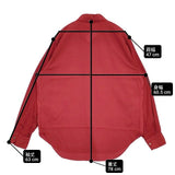 NICENESS Salvatore Piccol 製品染め NN-701Y13 サイズM 長袖シャツ レッド メンズ ナイスネス【中古】6-0711M∞