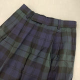 marka DOUBLE PLEATED CLASSIC WIDE TROUSERS ORGANIC WOOL TROPICAL 定価36300円 パンツ ネイビー グリーン メンズ マーカ【中古】6-0711G∞