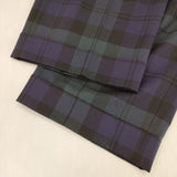 marka DOUBLE PLEATED CLASSIC WIDE TROUSERS ORGANIC WOOL TROPICAL 定価36300円 パンツ ネイビー グリーン メンズ マーカ【中古】6-0711G∞