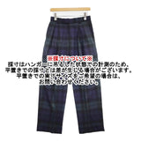 marka DOUBLE PLEATED CLASSIC WIDE TROUSERS ORGANIC WOOL TROPICAL 定価36300円 パンツ ネイビー グリーン メンズ マーカ【中古】6-0711G∞