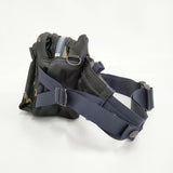 PORTER COUNTER SHADE FANNY PACK 定価36300円 迷彩 カモフラ ウエストバッグ ブラック カーキ メンズ ポーター【中古】6-0501G♪