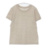 45R/45rpm リネン天竺 日本製 サイズ1 半袖Ｔシャツ カットソー ベージュ レディース フォーティーファイブアールピーエム【中古】6-0609S△
