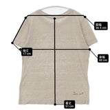 45R/45rpm リネン天竺 日本製 サイズ1 半袖Ｔシャツ カットソー ベージュ レディース フォーティーファイブアールピーエム【中古】6-0609S△