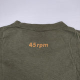 45R/45rpm 背ロゴプリント サイズ1 半袖Ｔシャツ カットソー カーキ レディース フォーティーファイブアールピーエム【中古】6-0702S∞