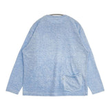45R/45rpm 天竺の908オーシャンTシャツ（45草染）定価20900円 長袖Ｔシャツ カットソー ロンＴ ライトブルー レディース フォーティーファイブアールピーエム【中古】6-0720M∞