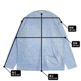 45R/45rpm 天竺の908オーシャンTシャツ（45草染）定価20900円 長袖Ｔシャツ カットソー ロンＴ ライトブルー レディース フォーティーファイブアールピーエム【中古】6-0720M∞
