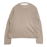 45R/45rpm 超ガーゼの四角Tシャツ 定価12100円 サイズ3 長袖Ｔシャツ カットソー ロンＴ ベージュ レディース フォーティーファイブアールピーエム【中古】6-0720M∞