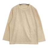 45R/45rpm 四角Tシャツ（45草染）サイズ4 長袖Ｔシャツ カットソー ロンＴ ベージュ系 レディース フォーティーファイブアールピーエム【中古】6-0720M∞