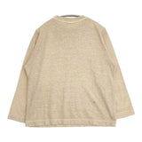 45R/45rpm 四角Tシャツ（45草染）サイズ4 長袖Ｔシャツ カットソー ロンＴ ベージュ系 レディース フォーティーファイブアールピーエム【中古】6-0720M∞