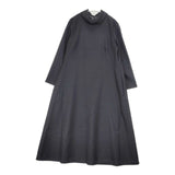 LA MARINE FRANCAISE サキソニー ロールカラーOP ウールドレス ワンピース ブラック レディース マリンフランセーズ【中古】6-1017T∞