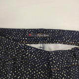 Pal'las Palace 総柄 ストレッチパンツ PFPT-5553G KF 日本製 サイズ2 パンツ ネイビー ホワイト レディース パラスパレス【中古】6-0823G∞