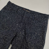 Pal'las Palace 総柄 ストレッチパンツ PFPT-5553G KF 日本製 サイズ2 パンツ ネイビー ホワイト レディース パラスパレス【中古】6-0823G∞