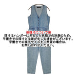 J BRAND for Theory WYNONA JAMPSUIT DEVOTED CLL サイズS コットンリネン デニム ジャンプスーツ オールインワン ツナギ ライトブルー レディース ジェイブランド【中古】6-0721M♪
