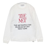 adam et Rope The Metropolitan Museum of Art メトロポリタン美術館 長袖Ｔシャツ カットソー ロンＴ ホワイト レディース アダムエロペ【中古】6-0823M∞