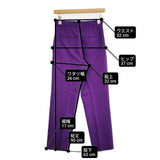 adam et Rope スリムスラックス センタープレス サイズ34 パンツ パープル レディース アダムエロペ【中古】6-0720G∞