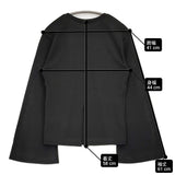 Demi-Luxe BEAMS フレアスリーブ プルオーバー 定価15400円 長袖Ｔシャツ カットソー ロンＴ ブラック レディース デミルクス ビームス【中古】6-0721M♪