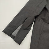 Demi-Luxe BEAMS スラッシュスリーブ Vネックジャケット 定価37400円 ノーカラージャケット 25SS チャコールグレー レディース デミルクス ビームス【中古】6-0509M♪
