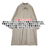 OUVERT 未使用品 スーピマコットンリネンツイルバルマカーンコート サイズ2 定価42900円 日本製 ステンカラーコート 24AW ベージュ レディース ウーヴェル【中古】6-0612M♪