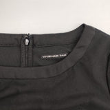 VIVIENNE TAM 016-240930 刺繍 チュール 半袖ドレス ワンピース ブラック マルチカラー レディース ヴィヴィアンタム【中古】6-0702S∞