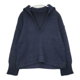 45R/45rpm インディゴチューブヤーンセーラーPULLOVER 定価67200円 インディゴ染め 襟付き セーター ニット ネイビー レディース フォーティーファイブアールピーエム【中古】6-1017M∞
