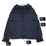 45R/45rpm インディゴチューブヤーンセーラーPULLOVER 定価67200円 インディゴ染め 襟付き セーター ニット ネイビー レディース フォーティーファイブアールピーエム【中古】6-1017M∞