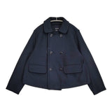 45R/45rpm ジャージフラノのアニーダブルジャケット サイズ3 定価73700円 ジャケット ネイビー レディース フォーティーファイブアールピーエム【中古】6-0918T♪