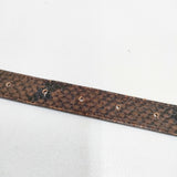 DRIES VAN NOTEN ナロー ロング レザー ベルト イタリア製 ベルト チャ メンズ ドリスヴァンノッテン【中古】6-0604G◎